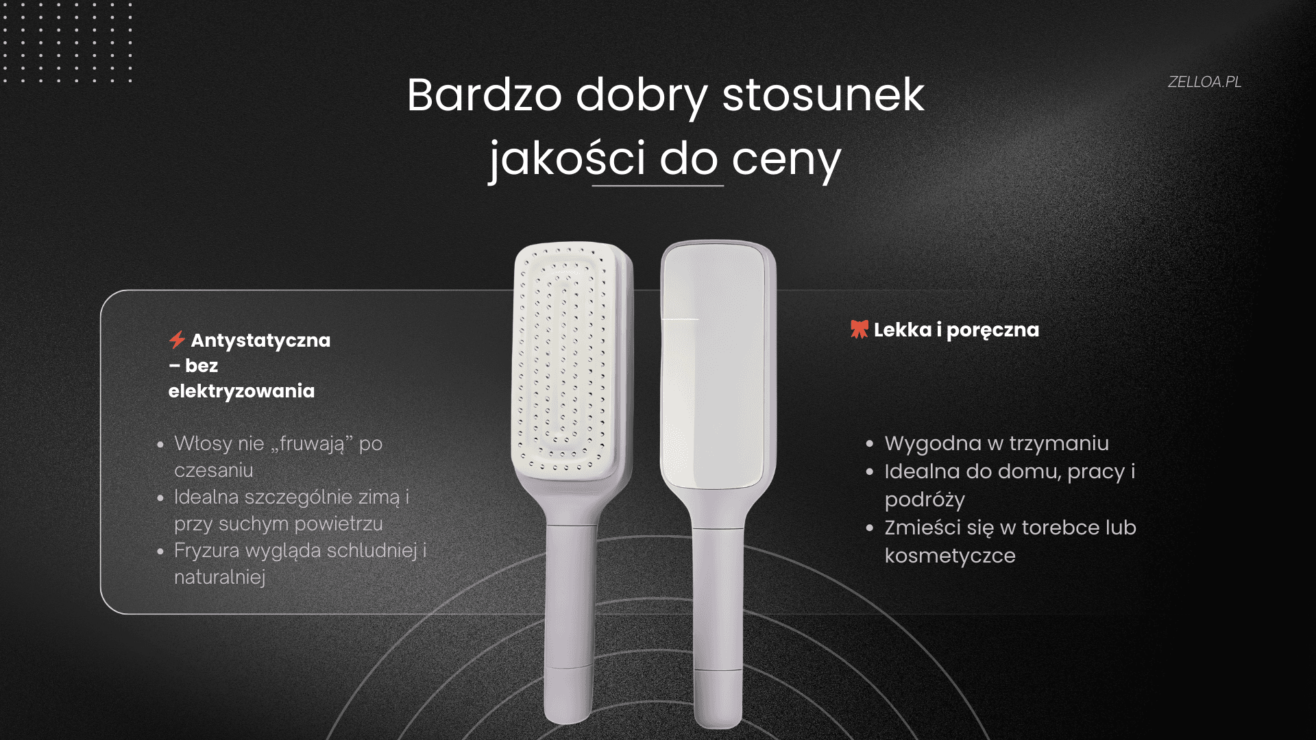 GlowBrush™ – Samoczyszcząca Szczotka do Włosów dla Kobiet